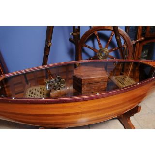 Old Modern Handicraft Nautical Sextant in Wood Box   Medium   Model Boats & Accessories