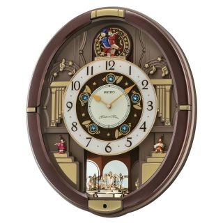Seiko Danube Melodies in Motion Wall Clock   15.75 in. Wide   Wall Clocks