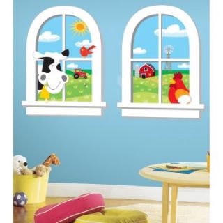 Down on the Farm Peel and Stick Window   Wall Decals