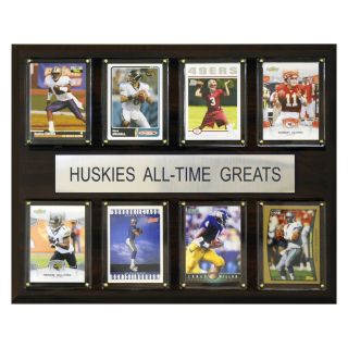 NCAA 12 x 15 in. Football Washington Huskies All Time Greats Plaque   Clocks & Wall Art