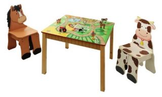 Fantasy Fields Happy Farm Table and 2 Chair Set   Kids Tables and Chairs