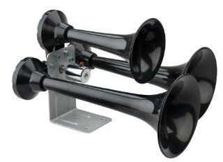 Wolo Model  847 Siberian Express Black ABS Triple Trumpet Air Horn   Requires An On Board Air System Automotive