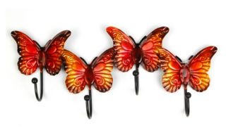 Metal Butterfly Wall Hooks   Wall Sculptures and Panels