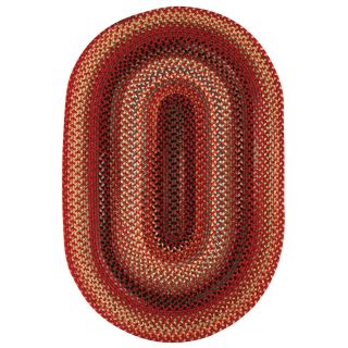 Capel Rugs Country Living Portland Braided Hearth Rug   Red   Hearth Rugs