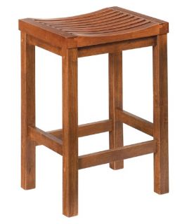 Home Styles Parker 24 in. Backless Wood Counter Stool   Bistro Chairs