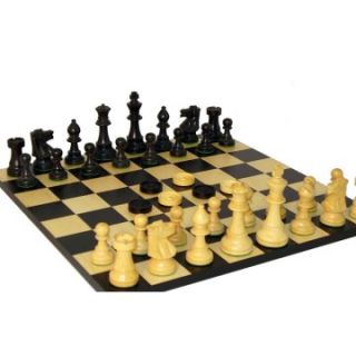Black Chess & Checker Set Chessmen Set   Chess Sets
