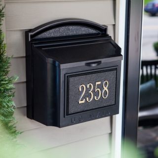 Whitehall Personalized Wall Mount Mailbox   Mailboxes