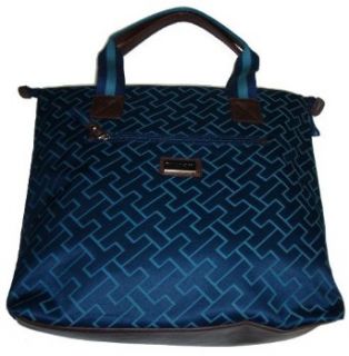 Tommy Hilfiger Women's Tote Handbag, Large Logo, Size Large, Navy/Blue Shoes