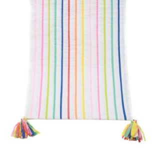 Tag Party Stripe Table Runner   Table Linens