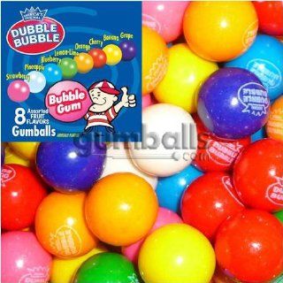 Doubble Bubble Gumballs Assorted 1" 850 Count Case  Chewing Gum  Grocery & Gourmet Food