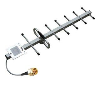 Cell phone signal booster External Yagi Antenna for 800/850/900MHz GSM CDMA SMA male plus led key chain Computers & Accessories