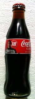NASCAR #18 BOBBY LABONTE Coca Cola Classic Coke Glass Bottle 8 oz (2002) Full, Unopened Sports & Outdoors