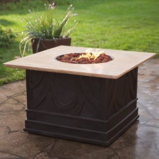 Bond Havana Propane Fire Pit Table with Marble Top   Fire Pits