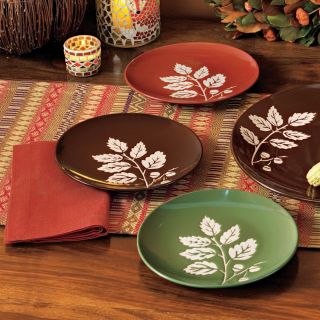 Tag Fall Leaf Appetizer Plates   Set of 6   Fall