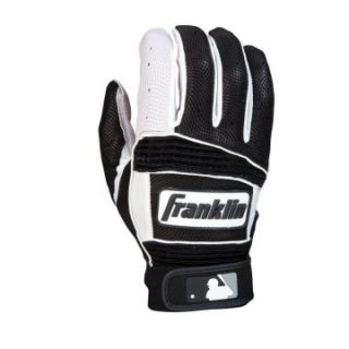 Franklin Neo Classic II Series Youth Batting Gloves   Pearl/Black/White   Players Equipment