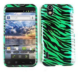 For Lg Marquee / Ignite Ls 855 Transparent Green Zebra Case Accessories Cell Phones & Accessories