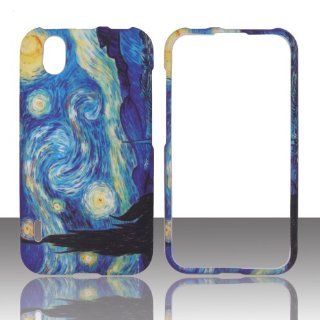 Blue Design LG Marquee Ignite LS / US855 Boost Mobile, Sprint Case Cover Phone Snap on Cover Case Faceplates Cell Phones & Accessories