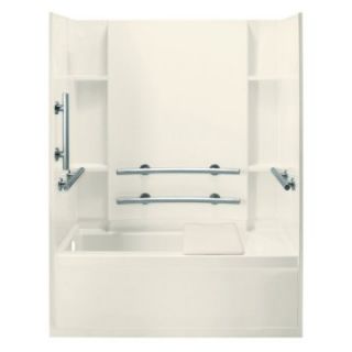 Sterling Accord® 71150115 60W x 74H in. ADA Bathtub Shower Combo with Grab Bars and Right Side Seat   Bathtub & Shower Modules