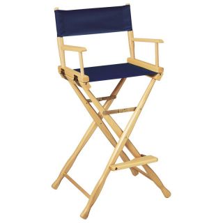 Gold Medal 30 in. Classic Bar Height Directors Chair   Directors Chairs