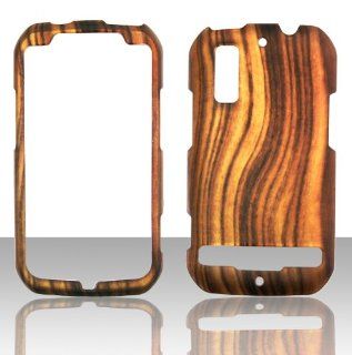 2D Wood Design Motorola Electrify, Photon 4G MB855 Case Cover Phone Snap on Cover Case Faceplates Cell Phones & Accessories