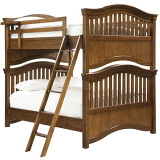 Classic 4.0 Saddle Brown Full over Full Bunk Bed   Bunk Beds
