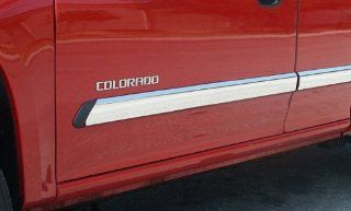 05 09 Chevy Colorado/GMC Canyon Extended Cab Rocker Panel Chrome Stainless Steel Body Side Moulding Molding Trim Cover 3.25" Wide 6PC Automotive