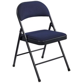 National Public Seating Commercialine Padded Fabric Folding Chairs   4 Pack   Card Tables & Chairs