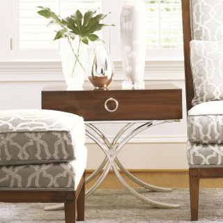 Lexington Home Brands Mirage Hayworth Rectangular Wood Lamp Table   End Tables