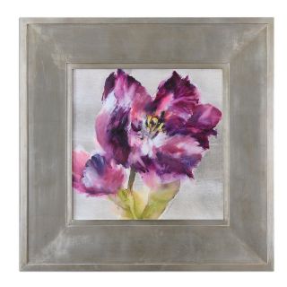 Purple Flourish   45W x 45H in.   Framed Wall Art