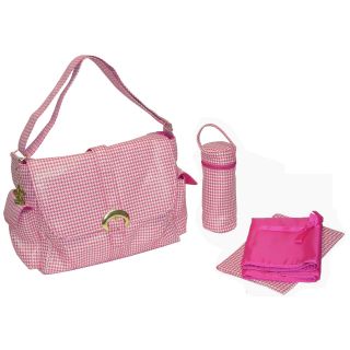 Kalencom A Step Above Buckle Diaper Bag   Jackie O   Pink   Designer Diaper Bags