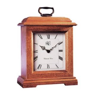 River City Clocks Oak with Three Different Chimes Carriage Clock   Mantel Clocks