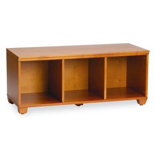 Alaterra Cubby Bench with Optional Baskets   Honey   Indoor Benches