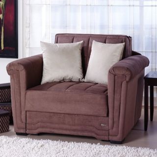 Victoria Obsessions Truffle Convertible Chair   Futons