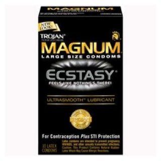 Bundle Trojan Magnum Ecstasy Ultrasmooth Lubricated and Aloe Cadabra Organic Lube Vanilla 2.5Oz Health & Personal Care
