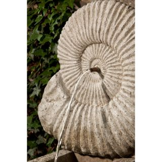 Campania International Ammonite Cast Stone Outdoor Fountain   Fountains