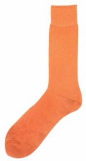 Peach Solid Color Mens Dress Sock   Vannucci at  Mens Clothing store Men S Solid Colored Socks Cotton
