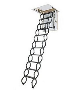 Fakro 9.6 ft. Insulated Scissor Attic Ladder   Ladders and Scaffolding