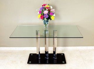 TransDeco AT 590C Glass Dining Table  