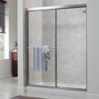 Foremost TDSS5670 CL Glass 56W x 70H in. Clear Glass Shower Door   Bathtub & Shower Doors
