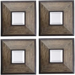 Uttermost Fendrel Squares Wall Art   Set of 4   Wall Sculptures and Panels