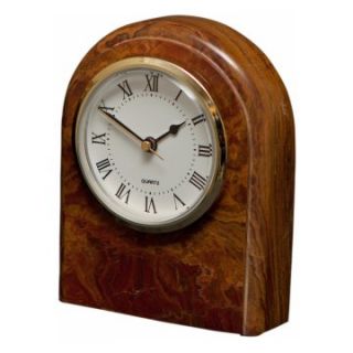Polaris Clock   Saffron Brown Onyx   Mantel Clocks
