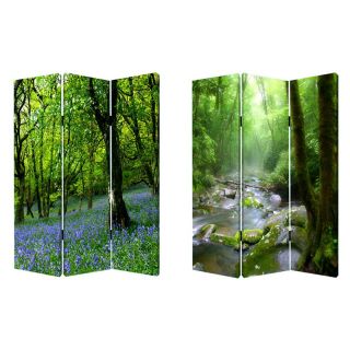 Screen Gems Meadows and Streams Canvas Double Sided Room Divider   Room Dividers
