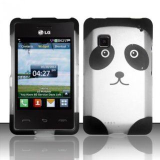 LF Panda Bear Designer Hard Case Cover, Lf Stylus Pen and Wiper For TracFone, StraightTalk, Net 10 LG 840G Cell Phones & Accessories
