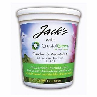 Jack's Garden & Vegetable 1.5lb All Purpose 9 13 22 Plant Food  Fertilizers  Patio, Lawn & Garden