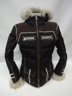 Bogner Women's Sava DP Jacket Black Size 10  Snowboarding Jackets  Sports & Outdoors