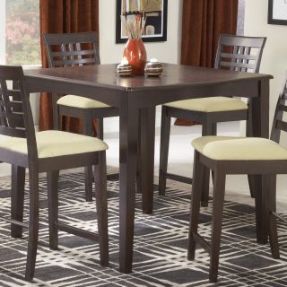 Tiburon 40 x 40 Counter Height Fix Top Dining Table Espresso   Dining Tables