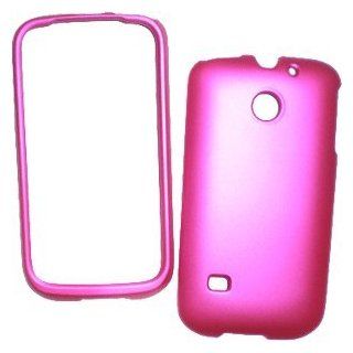 Huawei M865 Ascend II Snap On Cover, Hot Pink Cell Phones & Accessories