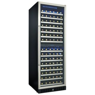 Danby DWC166BLSRH Silhouette 166 Bottle Dual Zone Built In or Free Standing Wine Cooler   Wine Accessories