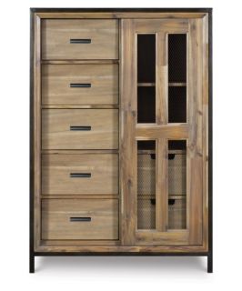 Shady Grove Wood and Metal Armoire   Armoires