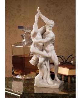 Design Toscano 12 in. Hercules & Diomedes Statue Sculpture   Sculptures & Figurines